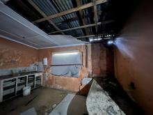 The kitchen that has deteriorated